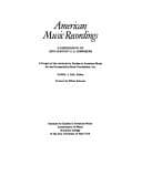 Tapa de American Music Recordings