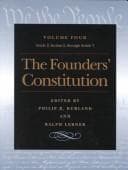 Tapa de Founders' Constitution Vol. 3
