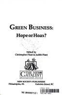 Tapa de Green business : hope or hoax