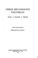 Tapa de Three Renaissance Pastorals