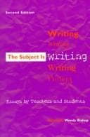 Tapa de The Subject Is Writing