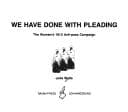 Tapa de We Have Done With Pleading