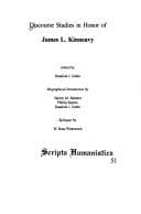 Tapa de Discourse studies in honor of James L. Kinneavy
