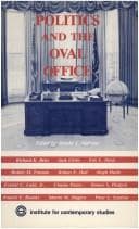 Tapa de Politics and the Oval Office