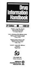Tapa de Drug Information Handbook, 1998-99
