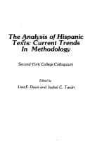 Tapa de The Analysis of Hispanic texts