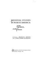 Tapa de Medieval Studies in North America