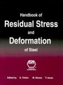 Tapa de Handbook of residual stress and deformation of steel