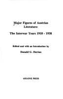 Tapa de Major Figures of Austrian Literature