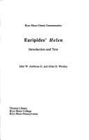 Tapa de Euripides Helen (Bryn Mawr Greek commentaries)