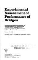 Tapa de Experimental assessment of performance of bridges