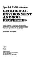 Tapa de Special Publication on Geological Environment and Soil Properties