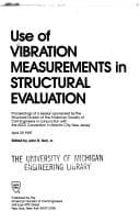 Tapa de Use of Vibration Measurements in Structural Evaluation