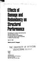 Tapa de Effects of Damage and Redundancy on Structural Performance