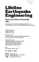 Tapa de Lifeline Earthquake Engineering