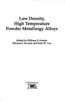 Tapa de Low density, high temperature powder metallurgy alloys