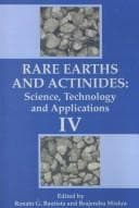 Tapa de Rare Earths and Actinides