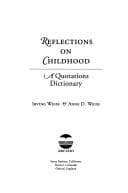 Tapa de Reflections on childhood