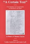 Tapa de "A certain text"