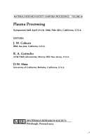 Tapa de Plasma processing