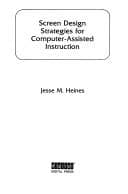 Tapa de Screen Design Strategies for Computer-assisted Instruction