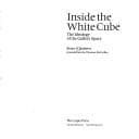 Tapa de Inside the white cube