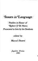Tapa de Issues in language