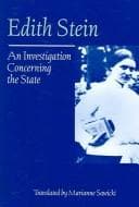 Tapa de An Investigation Concerning the State (Collected Works of Edith Stein)