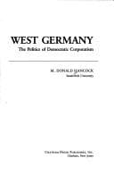 Tapa de West Germany : the politics of democratic corporatism