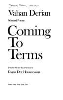 Tapa de Coming to terms