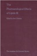 Tapa de Pharmacological Effect of Lipids III