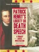 Tapa de Patrick Henry's Liberty or death speech