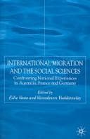 Tapa de International migration and the social sciences
