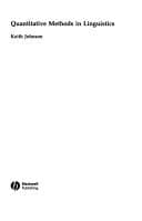 Tapa de Quantitative Methods in Linguistics