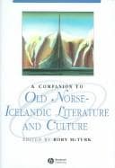 Tapa de Companion to Old Norse-Icelandic Literature and Culture