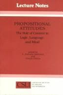 Tapa de Propositional attitudes