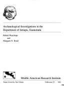 Tapa de Archaeological investigations in the Department of Jutiapa, Guatemala