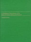 Tapa de A morpheme concordance of the Book of Chilam Balam of Chumayel