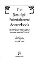 Tapa de The Nostalgia entertainment sourcebook
