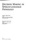 Tapa de Decision Making in Speech and Language Pathology