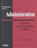 Tapa de Leadership and Organizational Excellence (Contemporary Issues in Administration)