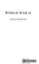 Tapa de World War II (SparkNotes History Notes) (SparkNotes History Notes)