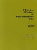 Tapa de O'Dwyer's Directory of Public Relations Firms 2002 (O'dwyer's Directory of Public Relations Firms)