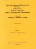Tapa de Language change and typological variation
