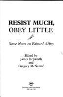 Tapa de Resist much, obey little