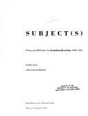 Tapa de Subjects