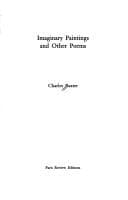 Tapa de Imaginary paintings and other poems