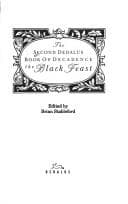 Tapa de The Second Dedalus Book of Decadence (The Black Forrest)