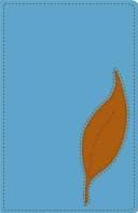 Tapa de One Year Bible New Living Translation: Leatherlike, Blue/brown, Slimline (One Year Bible: New Living Translation-2)