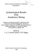 Tapa de Archaeological Results from Accelerator Dating (Oxford University Committee for Archaeology Monograph)